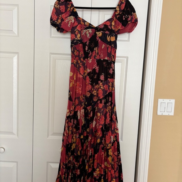 Free People Blue Sundrenched Floral Tiered Maxi Sundress - Picture 7 of 10